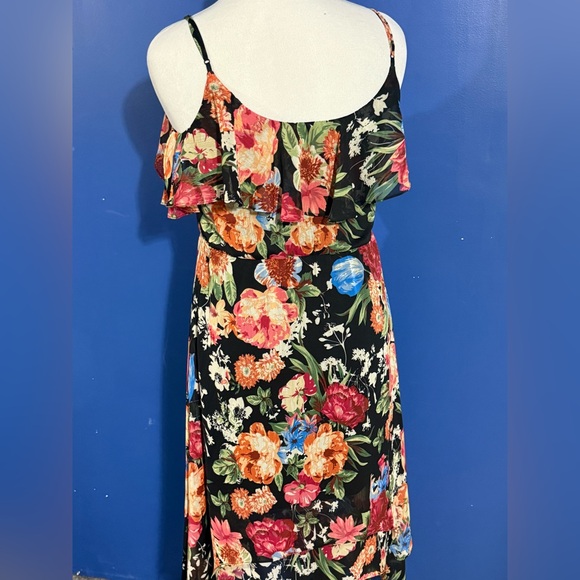 Sophia Christina Vibrant Floral Design with Green and Black Size-12 - Picture 4 of 8